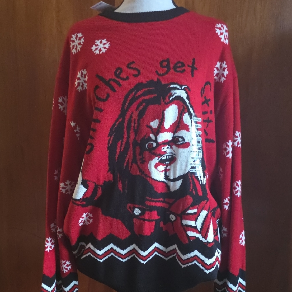 NWT Chucky Christmas Sweater  Character Design
